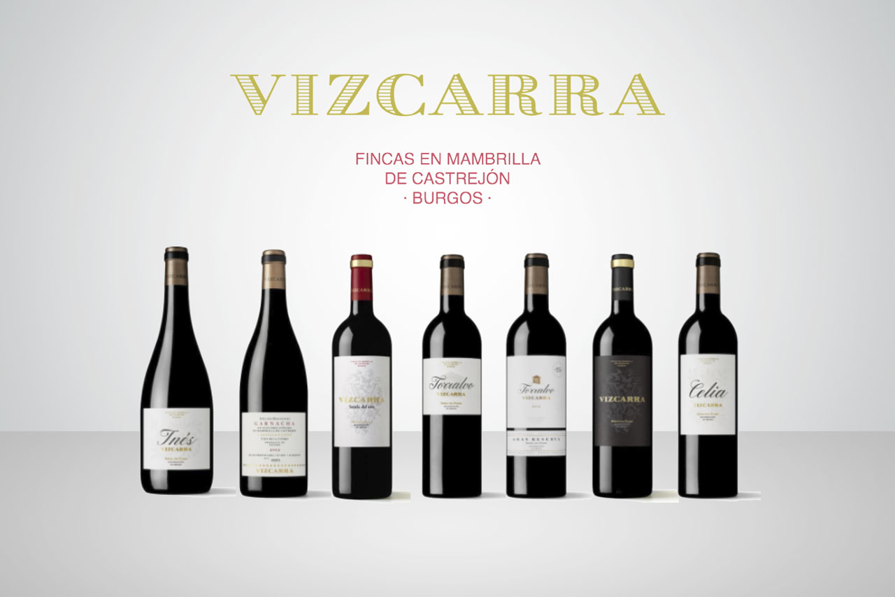 Gama de vinos Vizcarra distribuida por Marcha S.A. en Canarias
