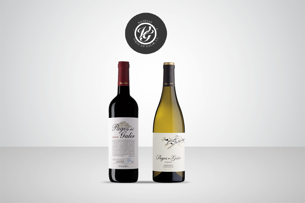 Gama de vinos Virxe de Galir distribuida por Marcha S.A. en Canarias